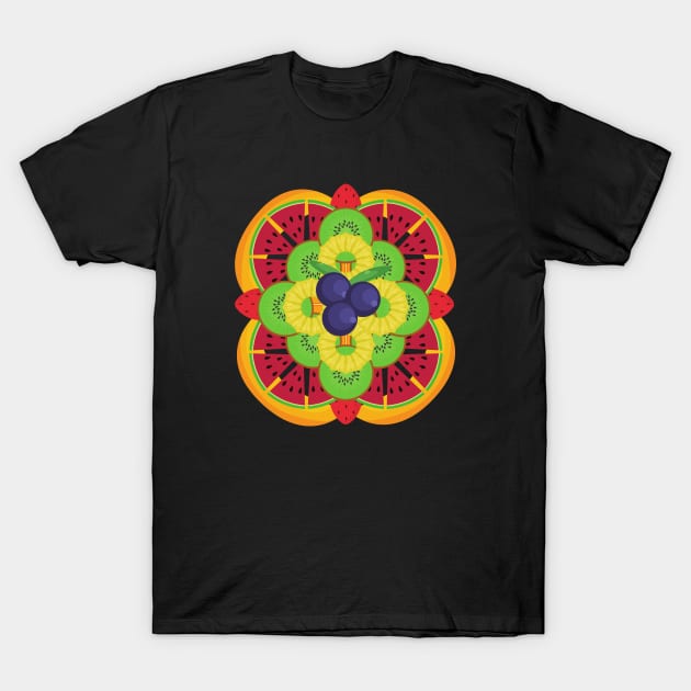 Vegan Fruit Pattern T-Shirt by VEN Apparel